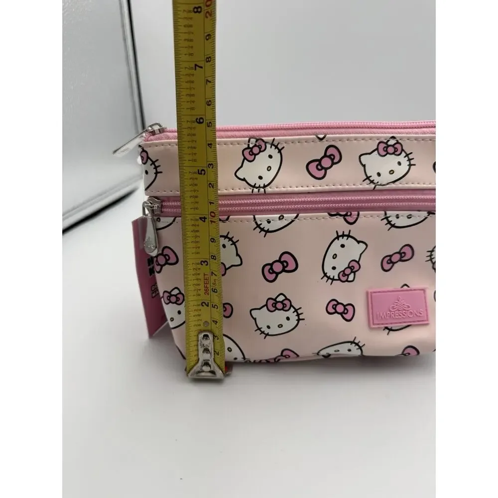 Sanrio Hello Kitty Impressions Vanity Double Zipper Cosmetic Bag